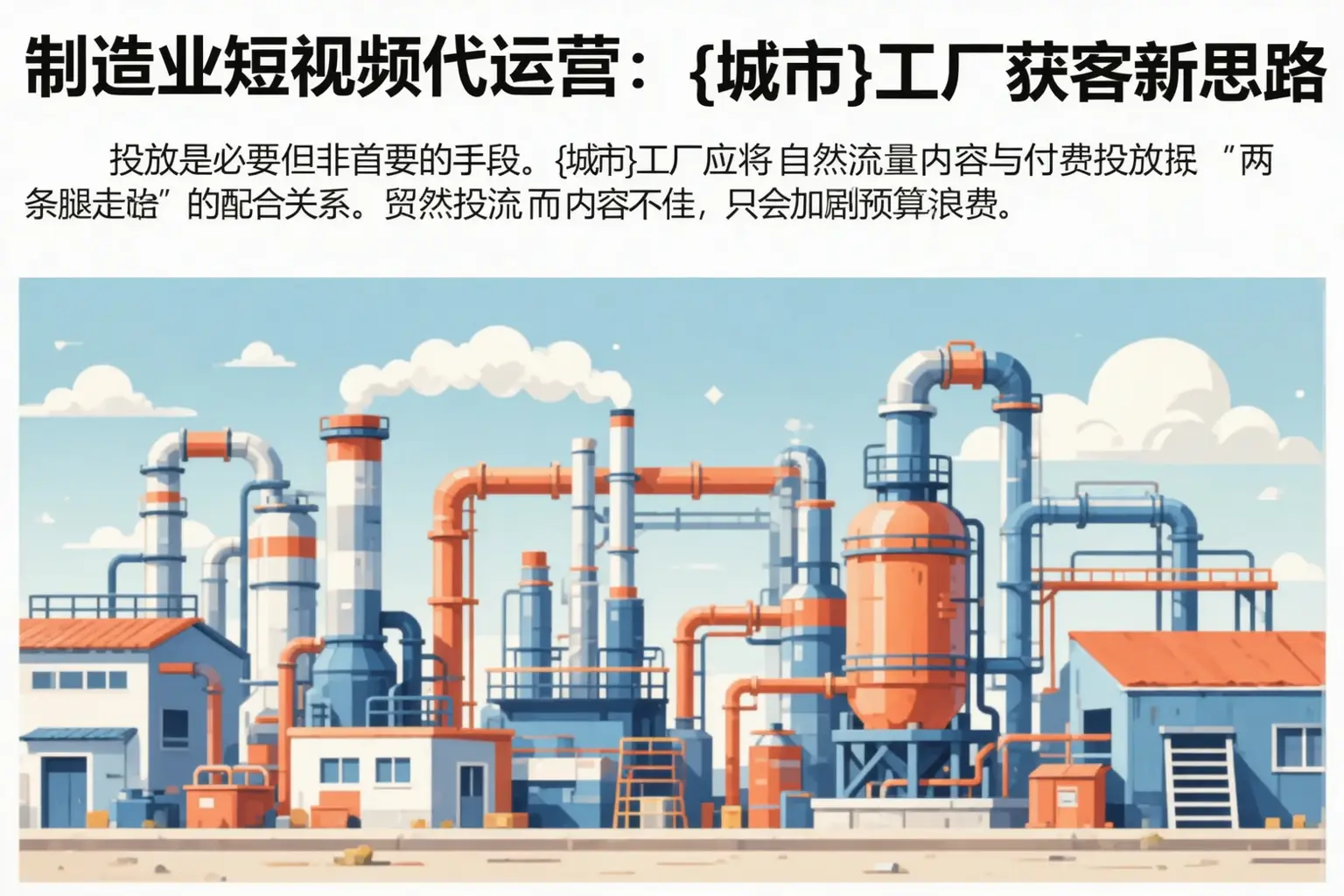 制造业短视频代运营：老河口工厂获客新思路